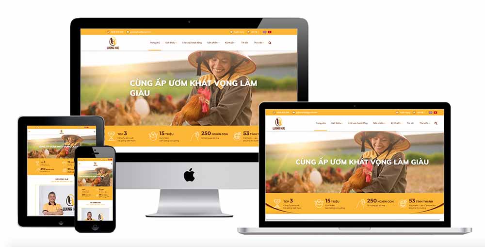 giao diện website doanh nghiệp