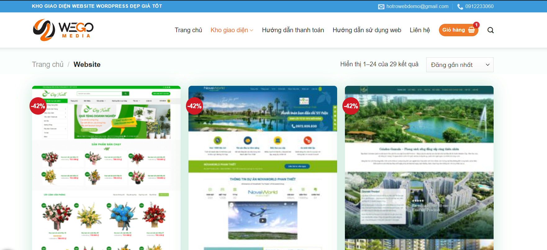 website dịch vụ giao diện