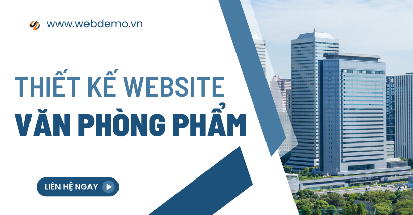 Thiết kế website văn phòng phẩm đẹp mắt ấn tượng