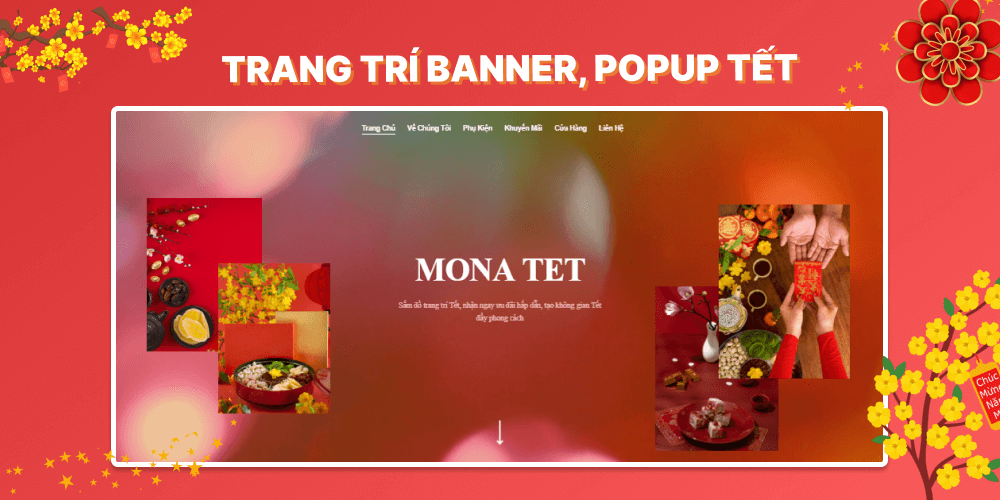 trang tri banner cho website