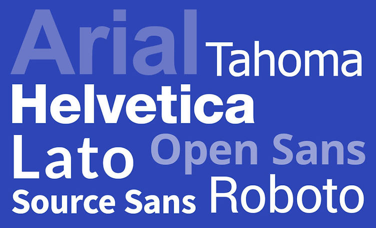 Font Sans Serif