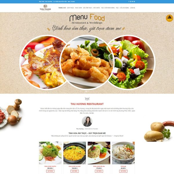 Thiet ke website mon an healthy 4