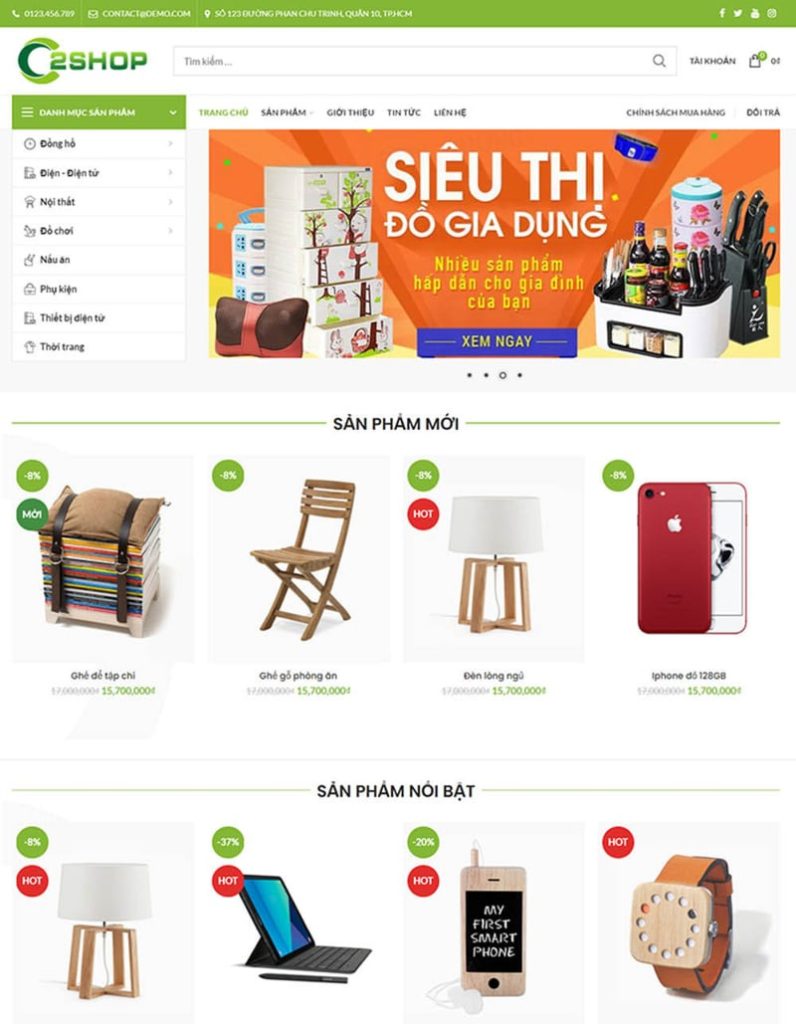 Website sieu thi 2