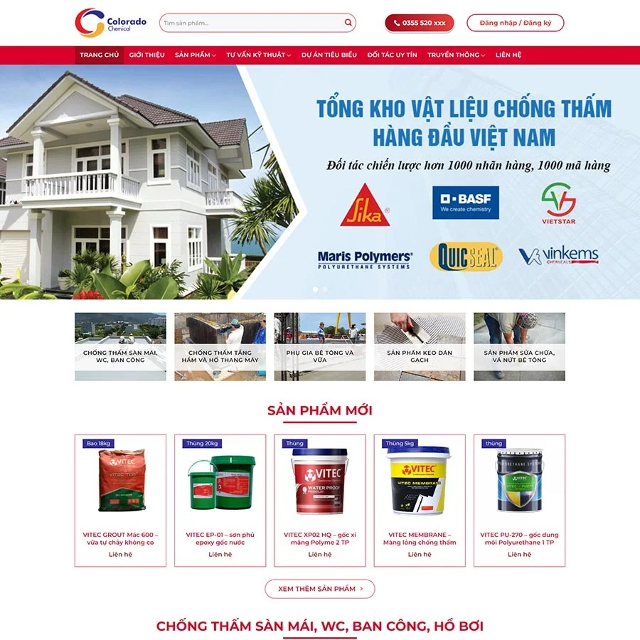 thiet ke website dich vu chong tham 2