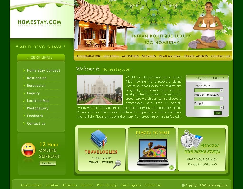 thiet ke website homestay 3