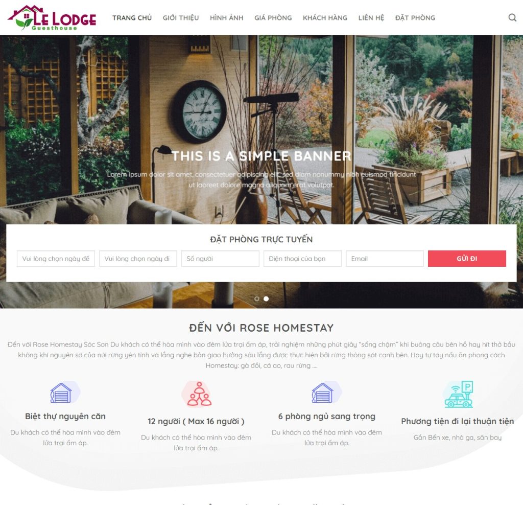 thiet ke website homestay 4