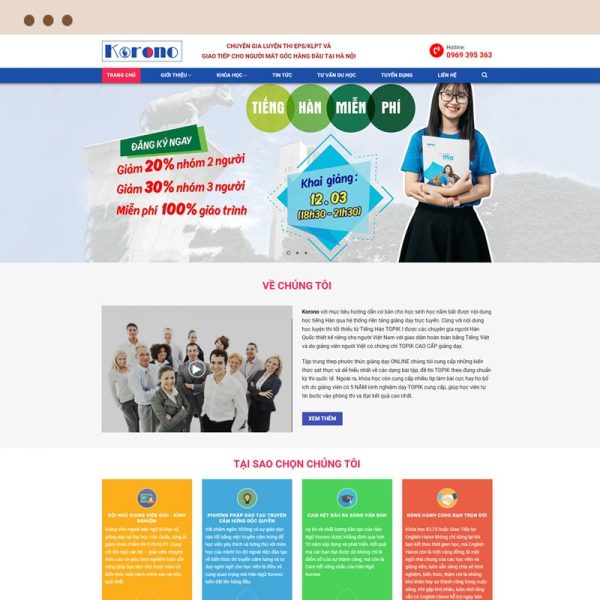 website trung tam tieng Han